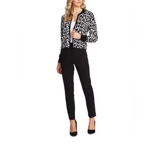 Vince Camuto Leopard Print Short Open Front Cardigan. Size S